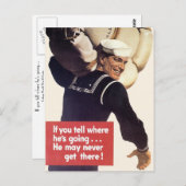 Wenn du weißt, wohin er geht... postkarte (Vorne/Hinten)