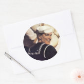 Wenn du weißt, wohin er geht... runder aufkleber (Umschlag)