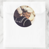 Wenn du weißt, wohin er geht... runder aufkleber (Tasche)