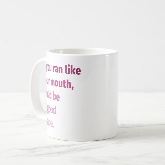 Wenn du wie dein Mund lief... Kaffeetasse (Vorderseite Links)