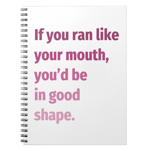 Wenn du wie dein Mund lief... Notizblock (Vorderseite)