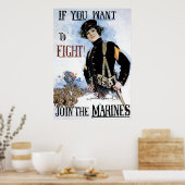 Wenn du Will, dich an den Marines zu beteiligen Poster (Küche)