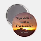 "Wenn du will, dich selbst zu heben..." Magnet (Vorderseite/Rückseite)