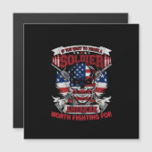 wenn du will, einem Soldaten Amerikaner zu danken, Magnetkarte (Vorne/Hinten)