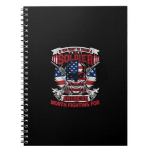 wenn du will, einem Soldaten Amerikaner zu danken, Notizblock