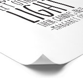 Wenn du Wissen hast, das andere lasse, Margaret Fu Poster (Ecke)