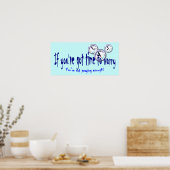 Wenn du Zeit Got hast, dich zu sorgen.. Poster (Küche)