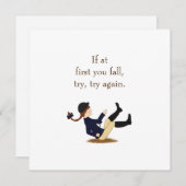 "Wenn du zuerst fällst, versuche es noch einmal."  (Vorne/Hinten)
