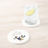 "Wenn du zuerst fällst, versuche es noch einmal." Getränkeuntersetzer (Seite)