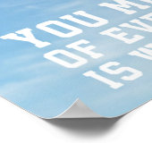 Wenn du zum Fliegen Will, Adler, Fitnessstudio, Hu Poster (Ecke)