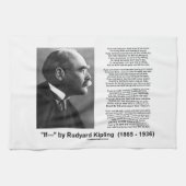 Wenn durch motivierend Rategedicht Rudyard Kipling Geschirrtuch (Horizontal)