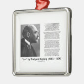 Wenn durch motivierend Rategedicht Rudyard Kipling Silbernes Ornament (Links)