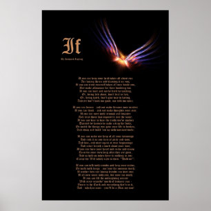 Wenn durch Rudyard Kipling mit Druck Phoenix Poster