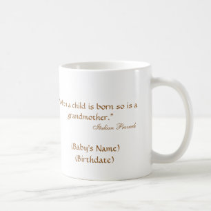 "Wenn ein Baby also geboren ist, ist eine Kaffeetasse