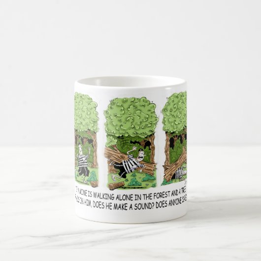 Wenn ein Baum fällt auf ein Mama ... Kaffeetasse (Mittel)