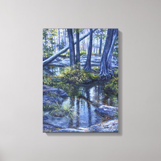 "Wenn ein Baum fällt.." Leinwanddruck (Vorderseite)