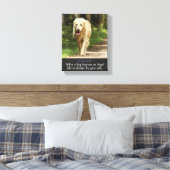 Wenn ein Hund wird und ein Engel weiblicher Hund Leinwanddruck (Insitu (Schlafzimmer))