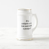 Wenn ein Hundertfüßer ein halbes Liter, Bierglas (VorderseiteRechts)