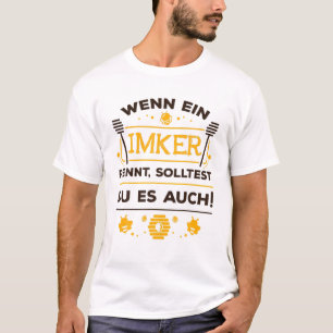 Wenn ein Imker schläft, sollten Sie es auch so ver T-Shirt