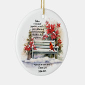 Wenn ein Kardinal angezeigt wird Keramik Ornament (Rechts)