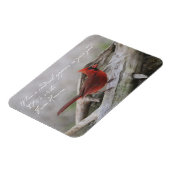 Wenn ein Kardinal in Ihrem Garten erscheint.. Magnet (Linke Seite)