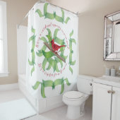 Wenn ein Kardinal in Ihrem Yard… erscheint Duschvorhang (Beispiel)