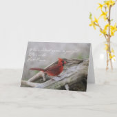 Wenn ein Kardinal in Ihrem Yard… erscheint Karte (Gelbe Blume)
