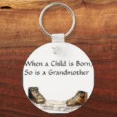 Wenn ein Kind geboren ist...Großmutter Schlüsselanhänger (Vorderseite)