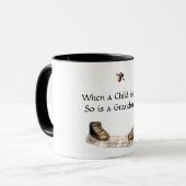 Wenn ein Kind geboren ist, ist so eine Großmutter Tasse (Vorderseite Links)