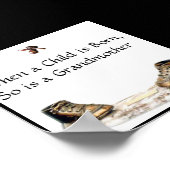 Wenn ein Kind Geboren ist, so ist auch eine Großmu Poster (Ecke)