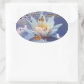 Wenn ein kleines Baby schlafen geht Ovaler Aufkleber (Tasche)