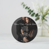 Wenn ein König seine Queen-Karte trifft Save The Date (Stehend Vorderseite)