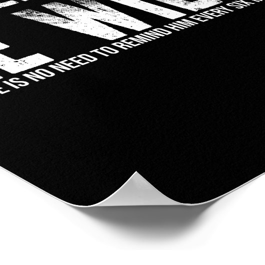 Wenn ein Mann sagt, dass er es reparieren wird, wi Poster (Ecke)