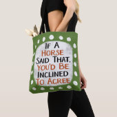 Wenn ein Pferd sagte, dass Tote Tasche (Von Nahem)