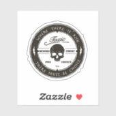 Wenn ein Risikoaufkleber vorhanden ist Aufkleber (Blatt)