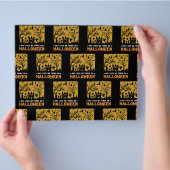 Wenn ein Schwarzer Scrapbook-Papier durchstreift Flyer (Hand)