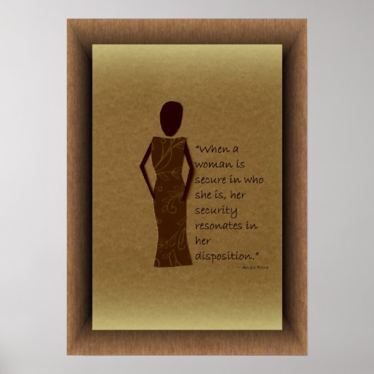 Wenn eine Frau ein sicheres Poster ist (Vorne)