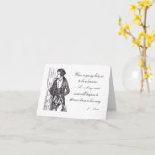 Wenn eine junge Dame eine Heldin-Gruß-Karte sein Karte (Gelbe Blume)