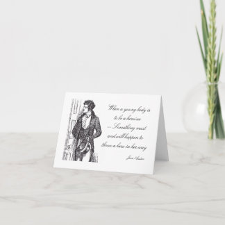 Wenn eine junge Dame eine Heldin-Gruß-Karte sein Karte