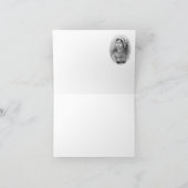 Wenn eine junge Dame eine Heldin-Gruß-Karte sein Karte (Innenseite)