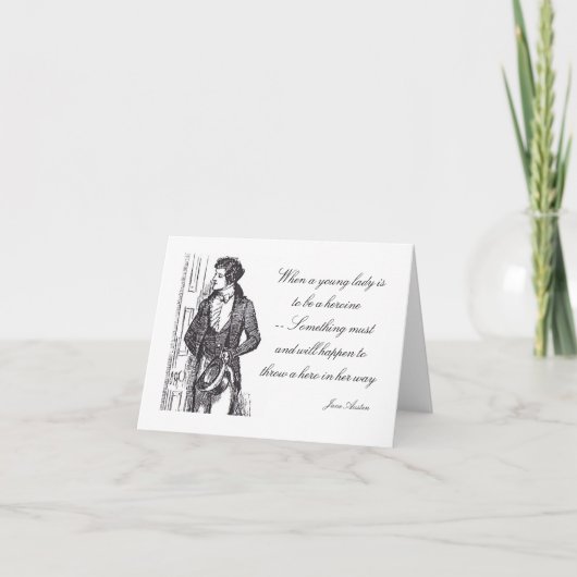 Wenn eine junge Dame eine Heldin-Gruß-Karte sein Karte (Vorderseite)