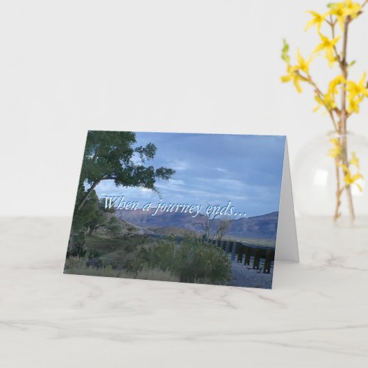 Wenn eine Reise endet Karte (Gelbe Blume)