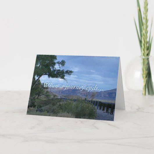 Wenn eine Reise endet Karte (Vorderseite)