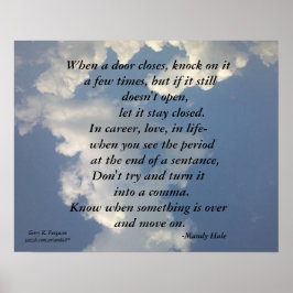 WENN EINE TÜR DIE MANDY HALL SCHLIESST POSTER