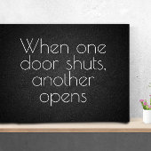 Wenn eine Tür inspirierende Hochschulbildung zitie Poster