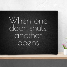 Wenn eine Tür inspirierende Hochschulbildung zitie Poster