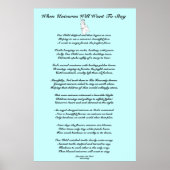 Wenn Einhörner... Kinder Poster (Vorne)