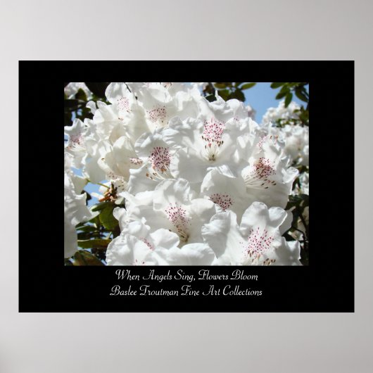 Wenn Engel singt, Blume Bloom Art druckt Office Poster (Vorne)
