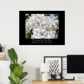 Wenn Engel singt, Blume Bloom Art druckt Office Poster (Heimbüro)