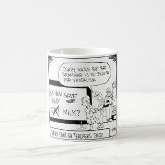 "Wenn englische Lehrer" Grammatik-Spaß-Tasse Kaffeetasse